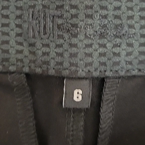 Kut from the Kloth women's  mid rise skinny black trousers.  sz 6. New with tags - Picture 6 of 7